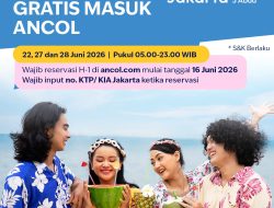 HUT Jakarta ke-499, Ancol Gratiskan Tiket Masuk Sepanjang Hari bagi Pemegang KTP/KIA Jakarta