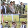 Perkuat Ketahanan Pangan Nasional: Kapolres Langkat, TNI, dan Forkopimda Hadiri Panen Raya Virtual di Sirapit